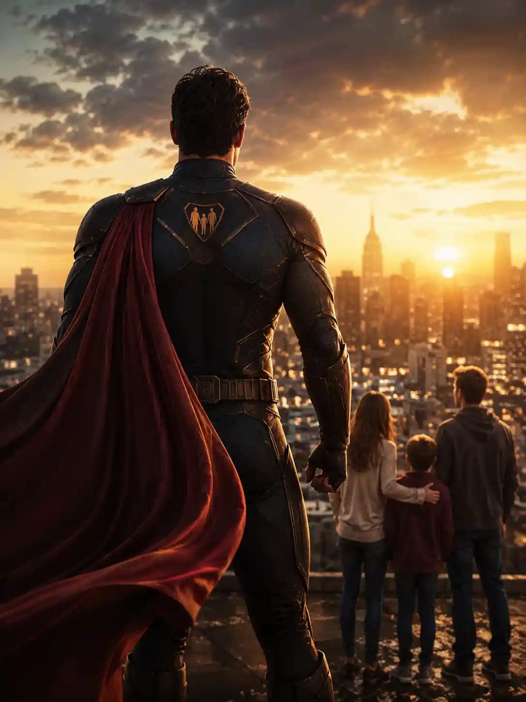 Father's Day Superhero Portrait Prompt – Turn Your Dad Into a Legendary Hero with AI